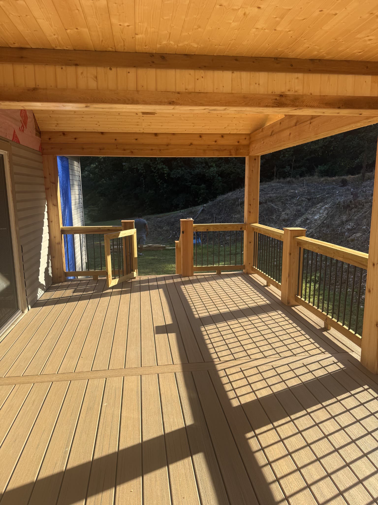 Covered deck in the Chattanooga area by Mountain City Pros