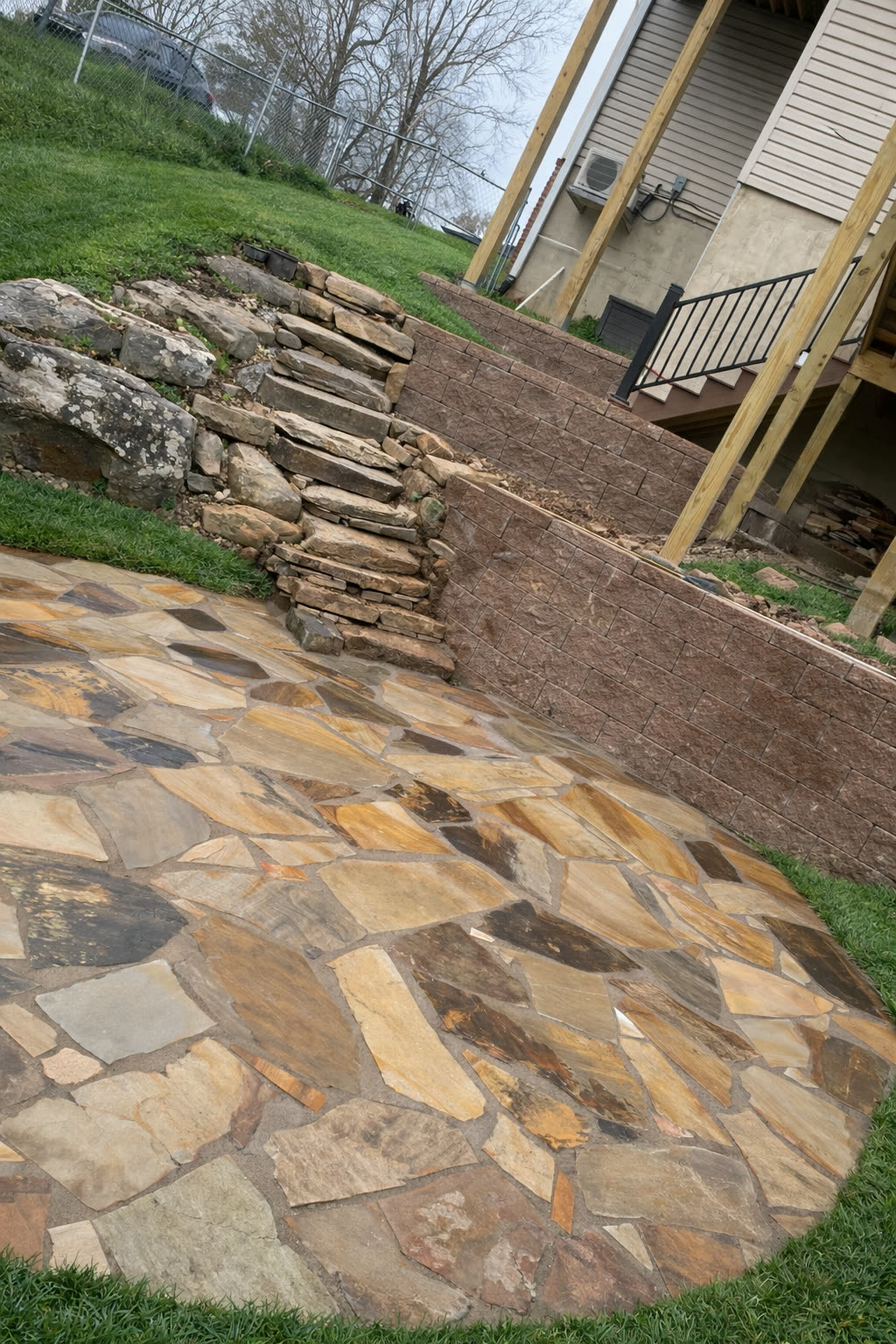 Flagstone and hardscape in the Chattanooga area by Mountain City Pros