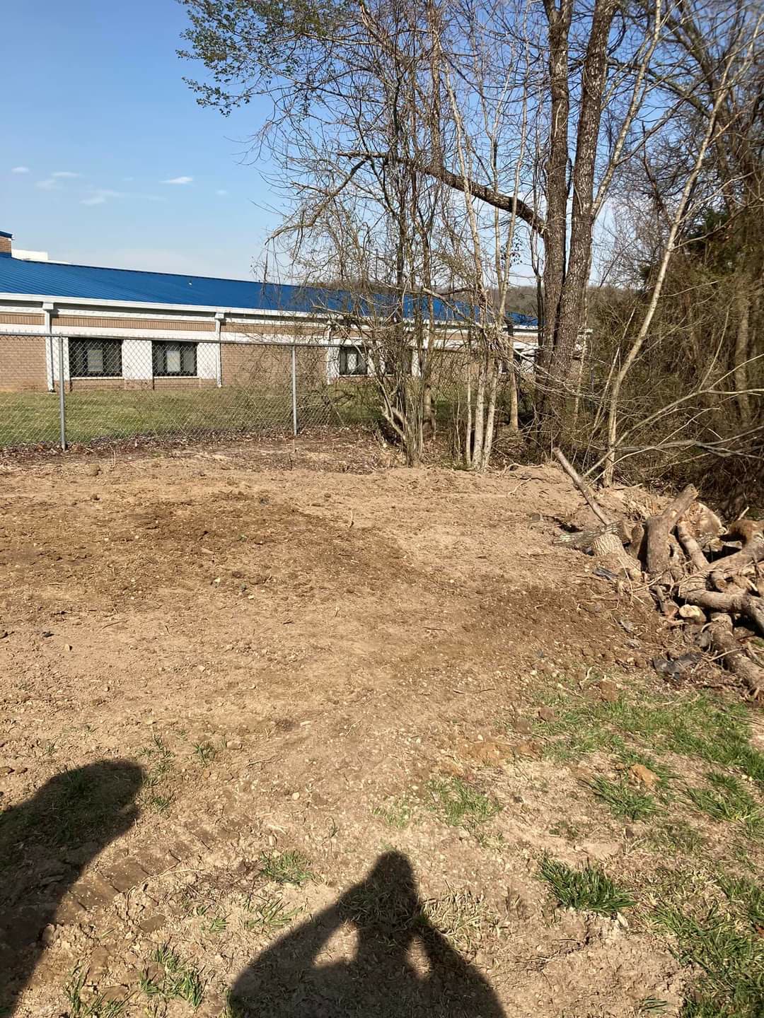 Lot cleared and graded ready for seeding, Chattanooga TN area